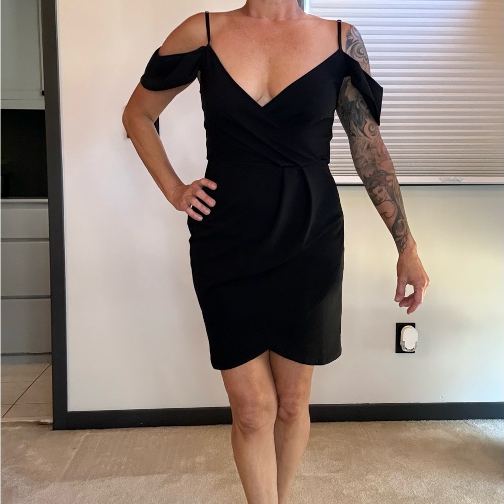 Lulu's Chic Black Mini Dress
